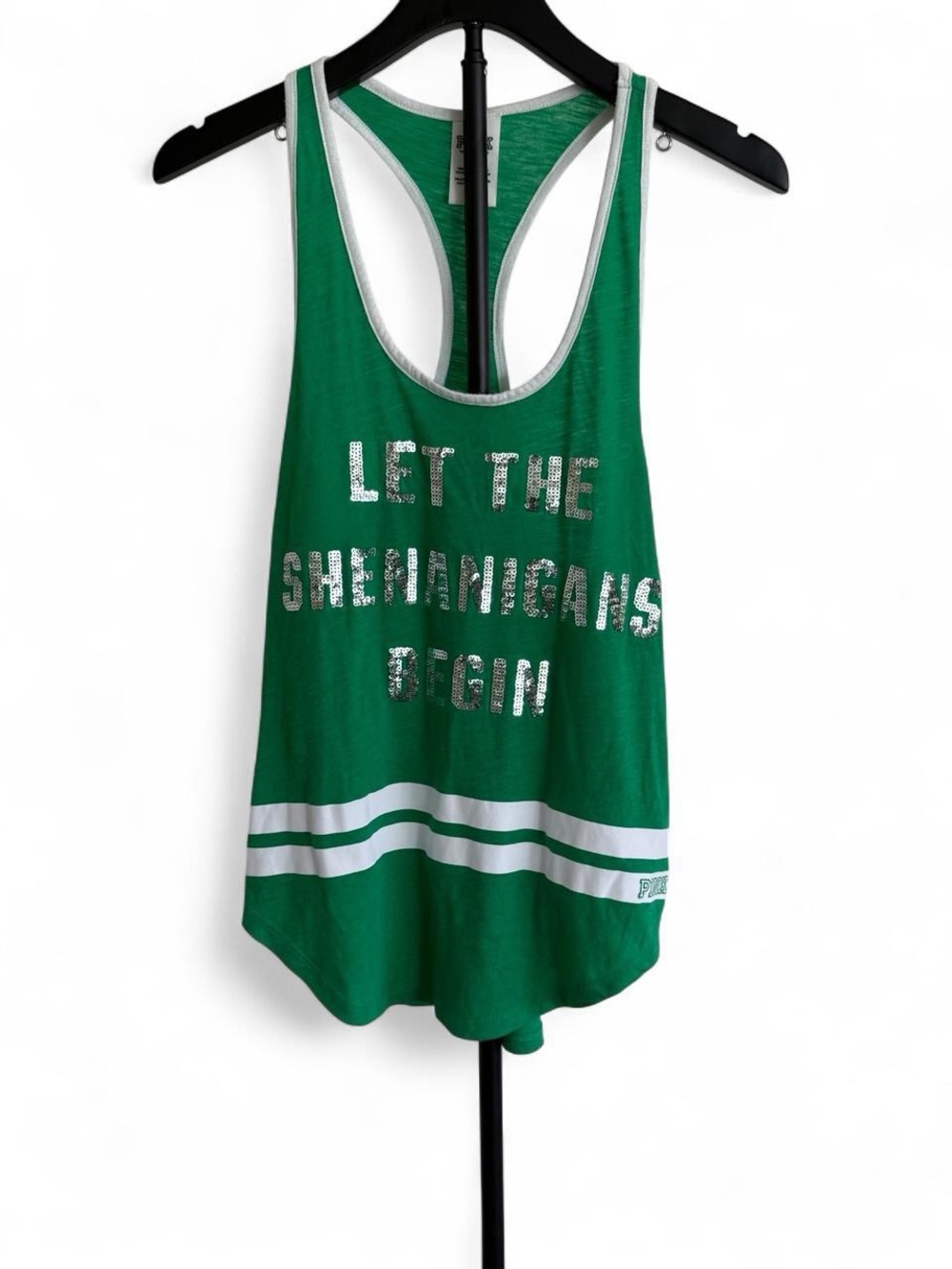 Y2K Victoria Secret Pink green tank size m